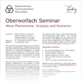 Thumbnail of the poster to the Oberwolfach Seminar