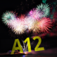 fireworks and text A12