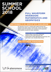 Flyer of the Full Wavesform Inversion Summer School, 2018