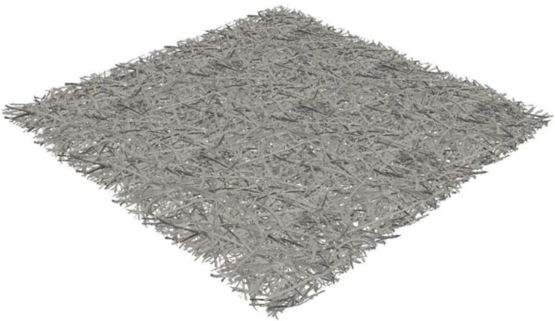 A fiber network model of paper