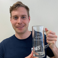 Image of Julian Baumstark with his pilsner glass