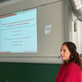 Photo of Maria taken during her CRC seminar presentation