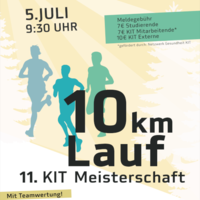 Cropped image of the poster to the 11. KIT Meisterschaft
